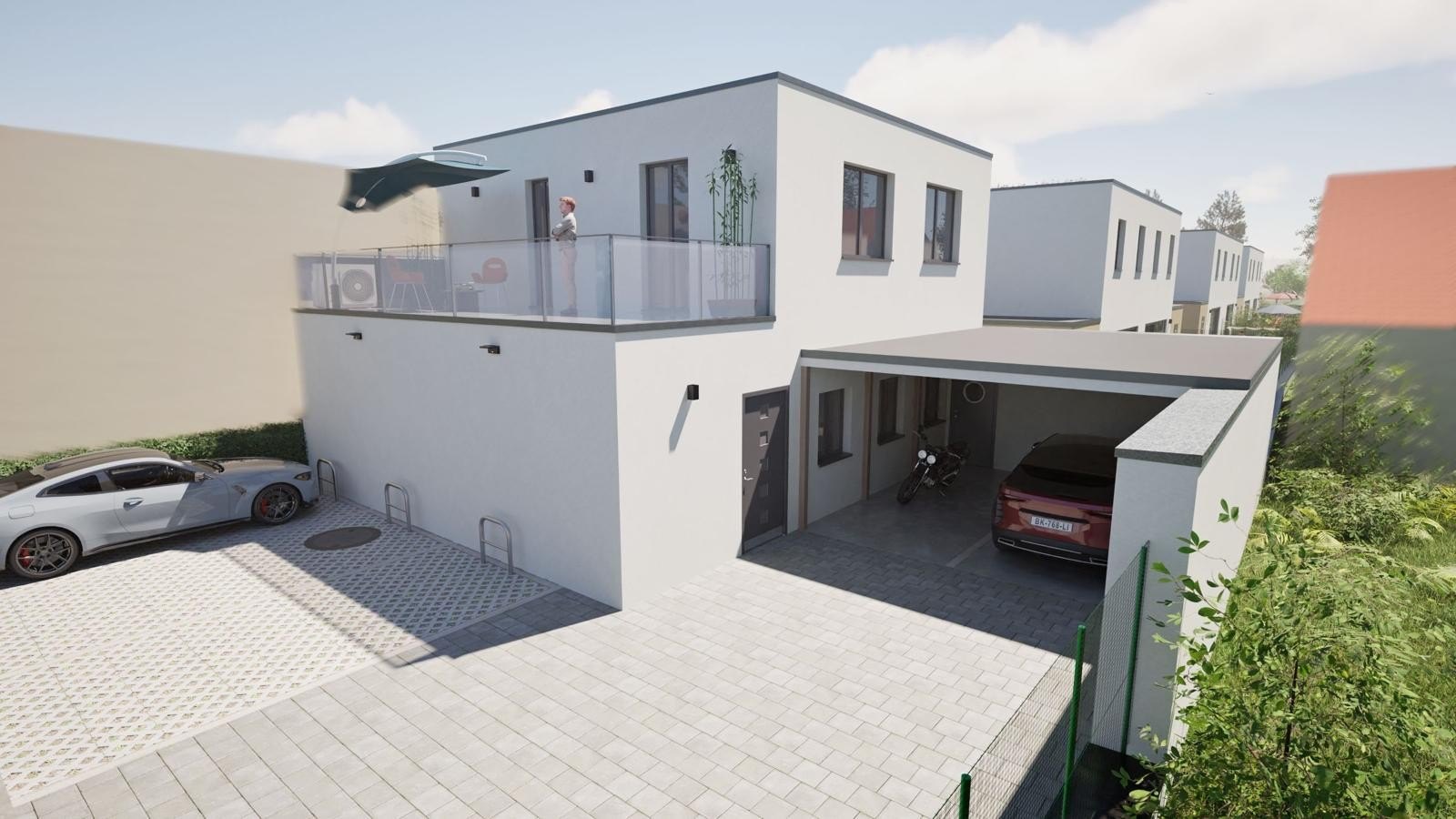 Einfamilienhaus mit Carport und Dachterrasse
