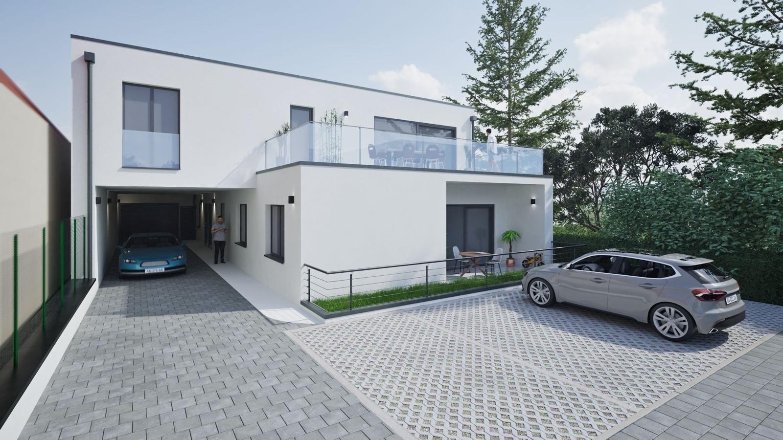 Wohnhaus mit Carport und Dachterrasse